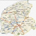 Folders verspreiden in Friesland